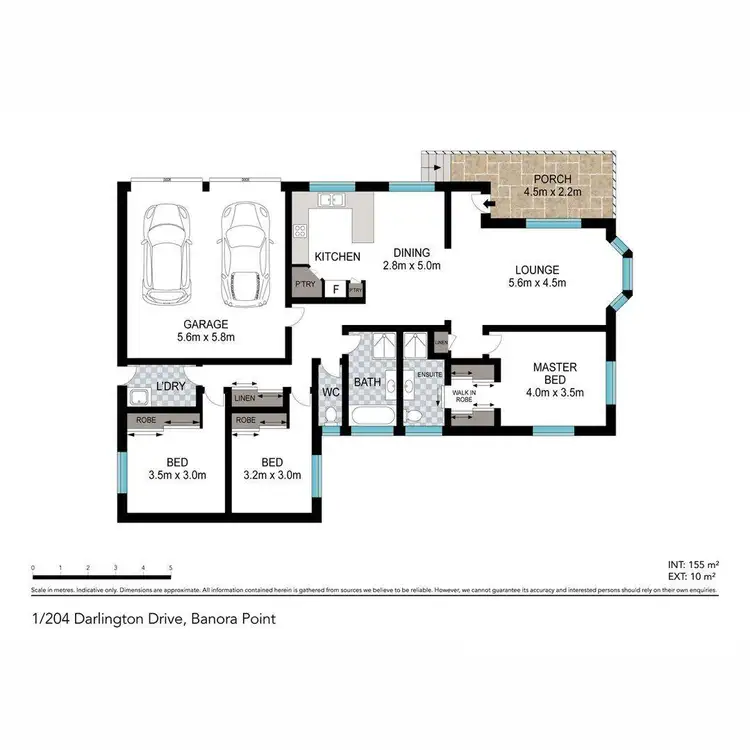 Floorplan of Homely semi-detached listing, 1/204 Darlington Drive, Banora Point NSW 2486