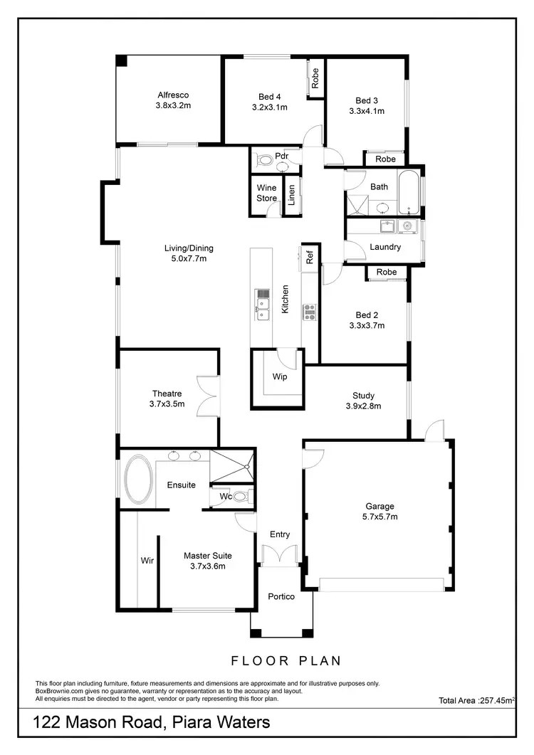 Floorplan of Homely house listing, 122 Mason Road, Piara Waters WA 6112