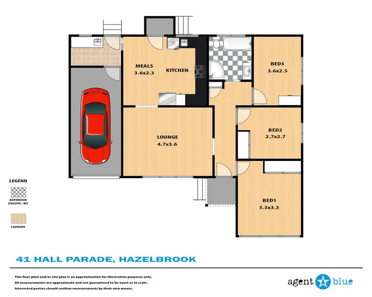 Floorplan of Homely house listing, 41 Hall Parade, Hazelbrook NSW 2779