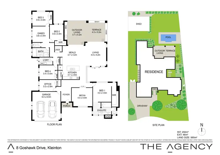 Floorplan of Homely house listing, 8 Goshawk Drive, Kleinton QLD 4352