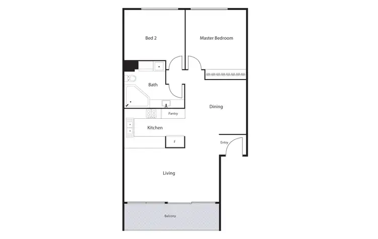Floorplan of Homely unit listing, 8/6 Antis Street, Phillip ACT 2606