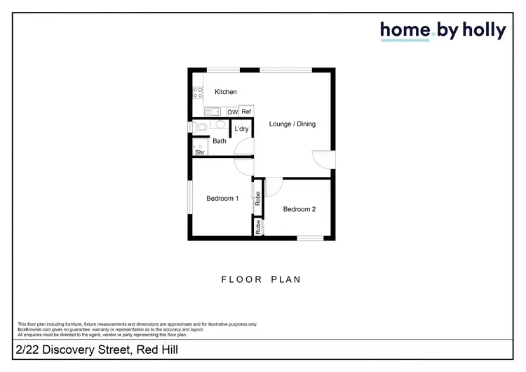 Floorplan of Homely apartment listing, 2/22 Discovery Street, Red Hill ACT 2603