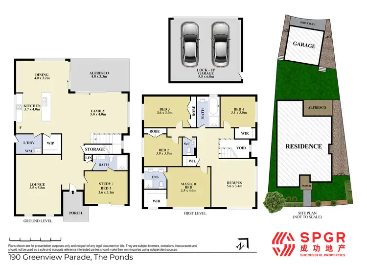 Floorplan of Homely house listing, 190 Greenview Parade, The Ponds NSW 2769