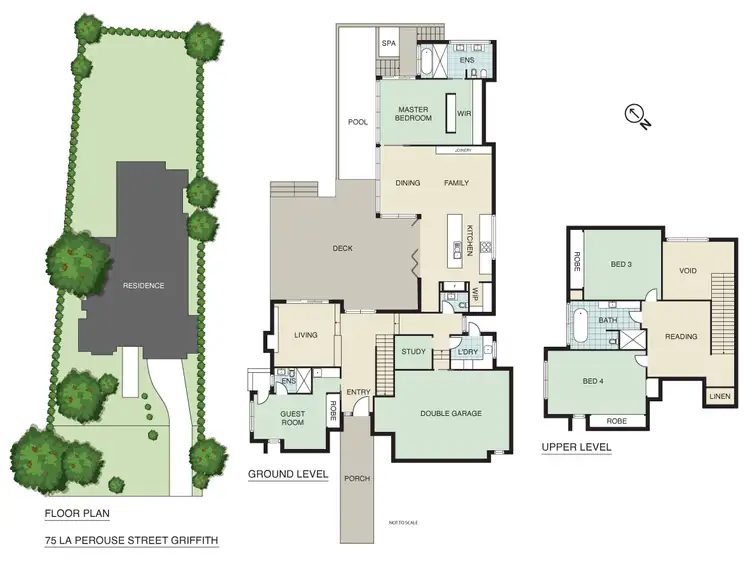 Floorplan of Homely house listing, 75 La Perouse Street, Griffith ACT 2603