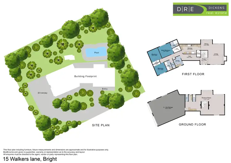 Floorplan of Homely house listing, 15 Walkers Lane, Bright VIC 3741