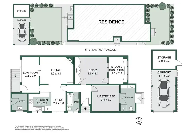 Floorplan of Homely semi-detached listing, 51 Young Street, Cremorne NSW 2090