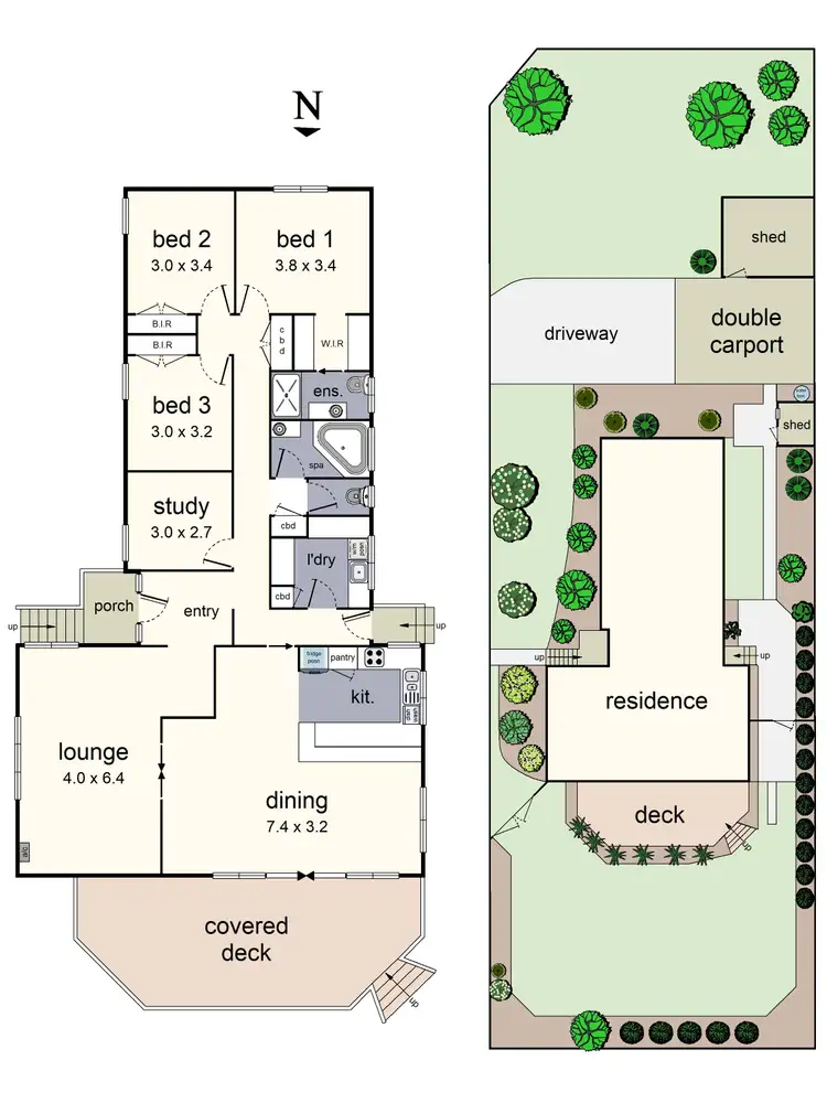 Floorplan of Homely house listing, 1 Greenglades Court, Wandin North VIC 3139