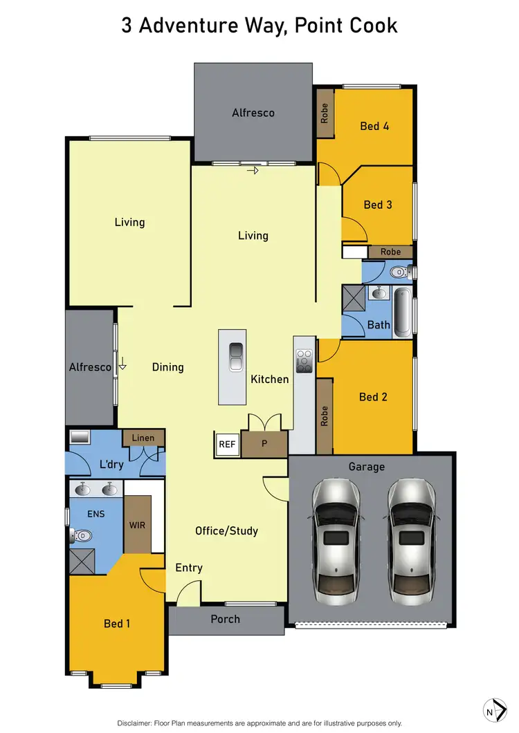 Floorplan of Homely house listing, 3 Adventure Way, Point Cook VIC 3030