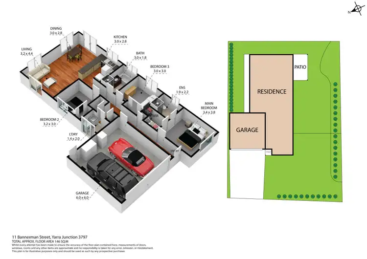 Floorplan of Homely house listing, 11 Bannerman Street, Yarra Junction VIC 3797