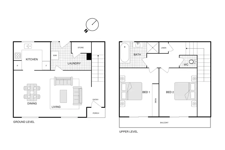 Floorplan of Homely townhouse listing, 1/37 Southbar Road, Karabar NSW 2620