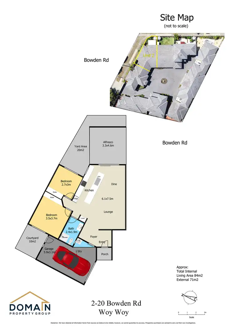 Floorplan of Homely villa listing, 2/20 Bowden Road, Woy Woy NSW 2256