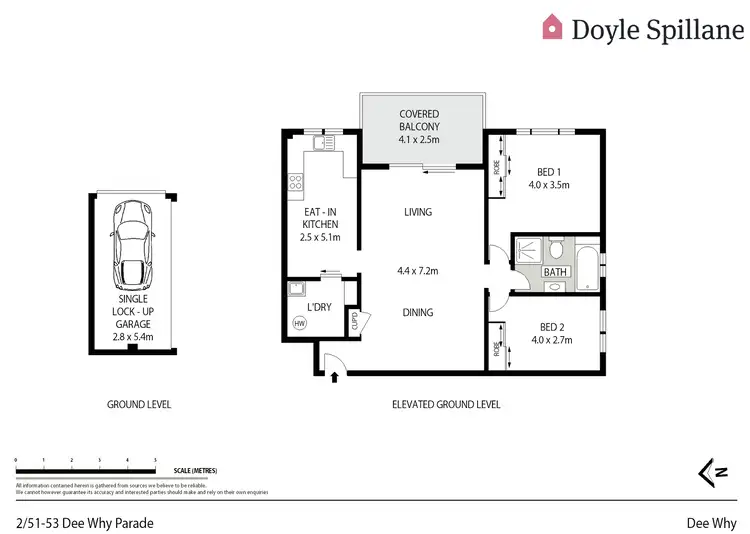 Floorplan of Homely apartment listing, 2/51-53 Dee Why Parade, Dee Why NSW 2099