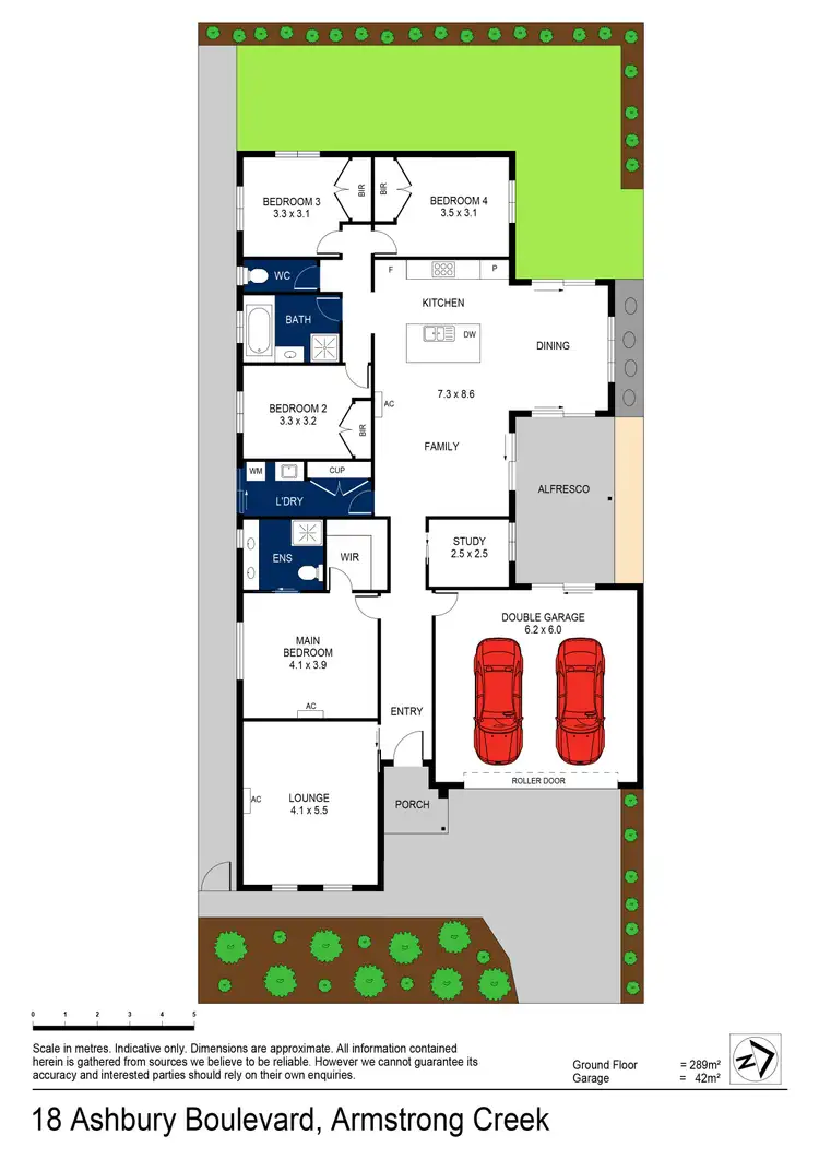 Floorplan of Homely house listing, 18 Ashbury Boulevard, Armstrong Creek VIC 3217