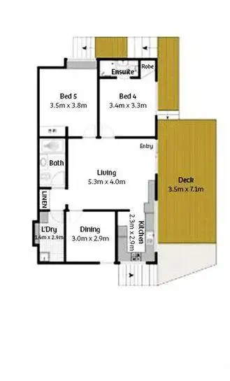 Floorplan of Homely semi-detached listing, 101b Elimatta Road, Mona Vale NSW 2103