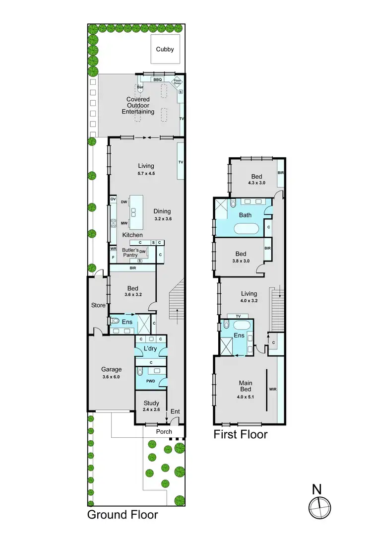 Floorplan of Homely townhouse listing, 1C Buchan Street, Moorabbin VIC 3189
