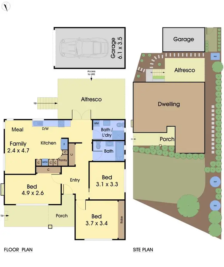 Floorplan of Homely townhouse listing, 1/19 Nurlendi Road, Vermont VIC 3133