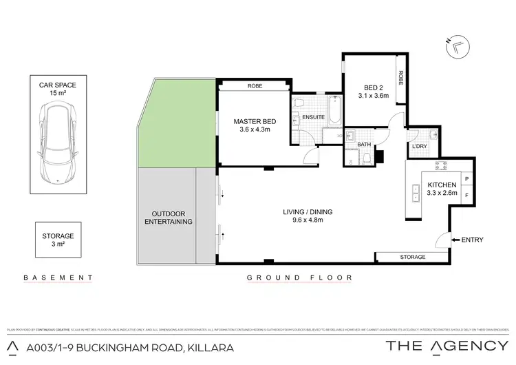 Floorplan of Homely apartment listing, A003/1-9 Buckingham Road, Killara NSW 2071