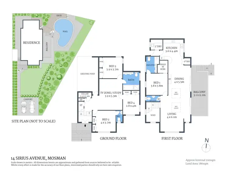 Floorplan of Homely house listing, 14 Sirius Avenue, Mosman NSW 2088