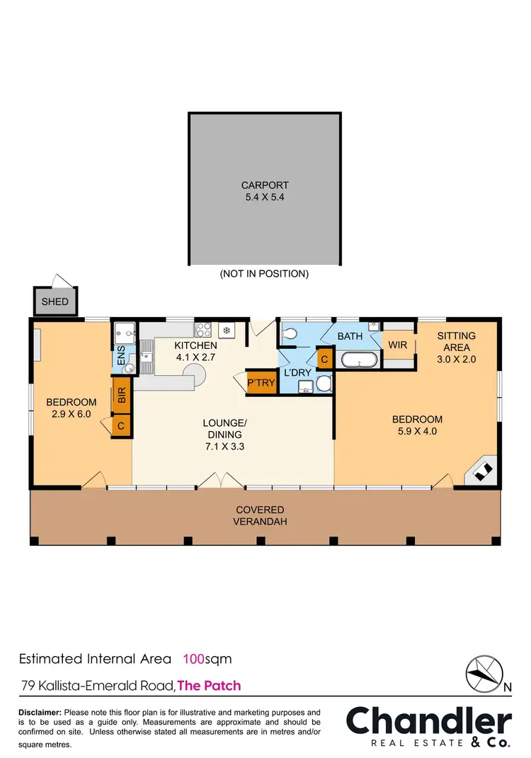 Floorplan of Homely house listing, 79 Kallista-Emerald Road, The Patch VIC 3792