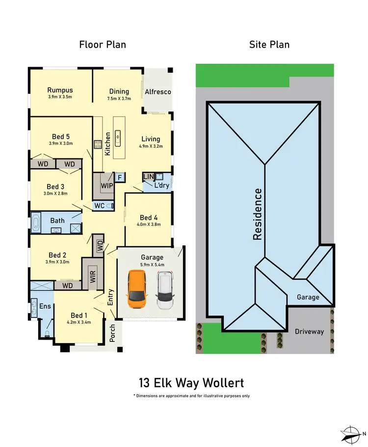 Floorplan of Homely house listing, 13 Elk Way, Wollert VIC 3750