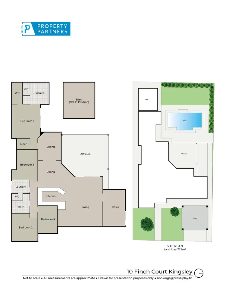 Floorplan of Homely house listing, 10 Finch Court, Kingsley WA 6026