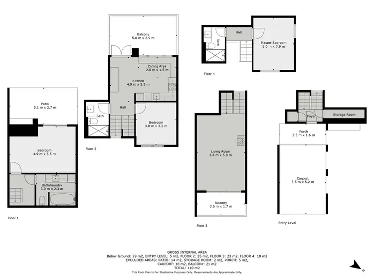 Floorplan of Homely townhouse listing, 1/50 Townsend Street, Jindabyne NSW 2627