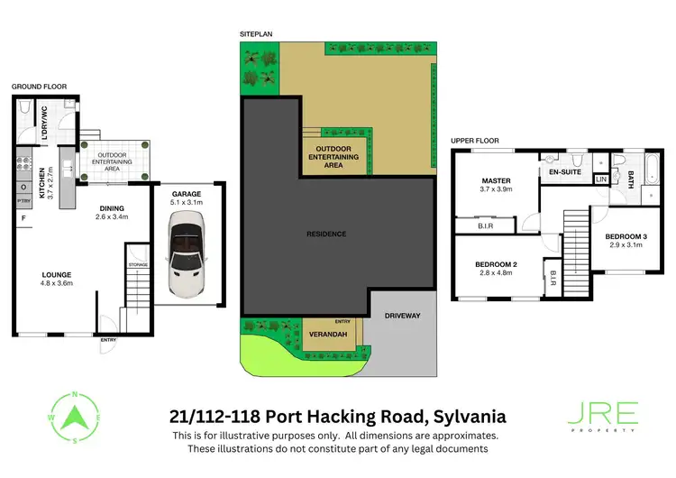 Floorplan of Homely townhouse listing, 21/112-118 Port Hacking Road, Sylvania NSW 2224