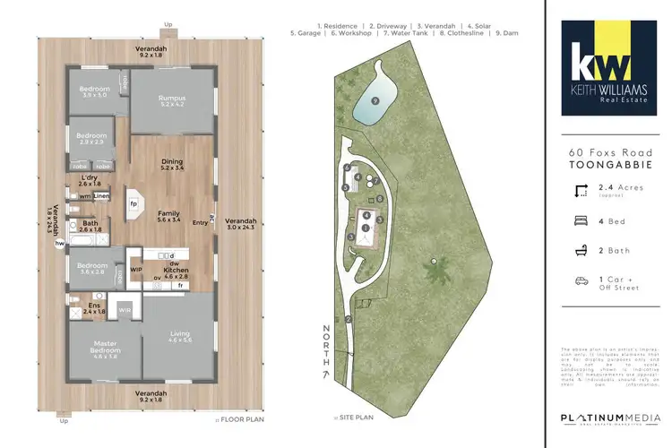 Floorplan of Homely rural property listing, 60 Foxs Road, Toongabbie VIC 3856