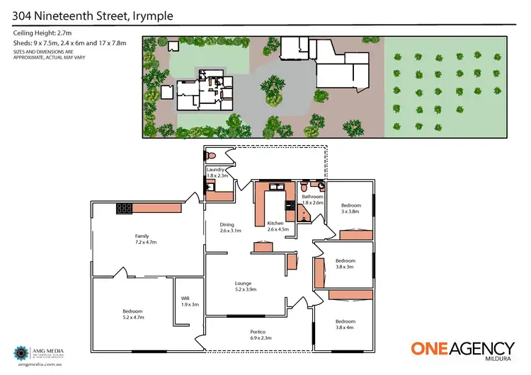 Floorplan of Homely house listing, 304 Nineteenth Street, Irymple VIC 3498