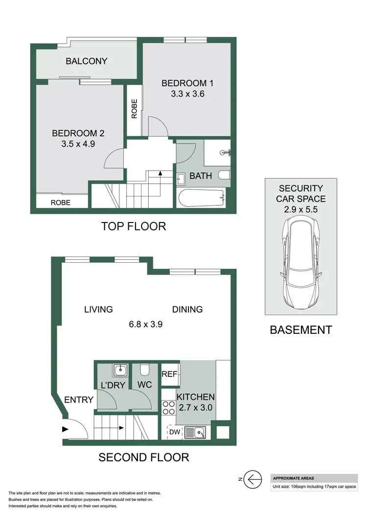 Floorplan of Homely apartment listing, 50/217 Chalmers Street, Redfern NSW 2016