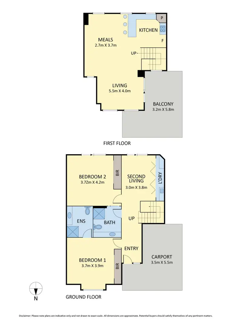 Floorplan of Homely townhouse listing, 5/1-5 Rodney Street, Gisborne VIC 3437