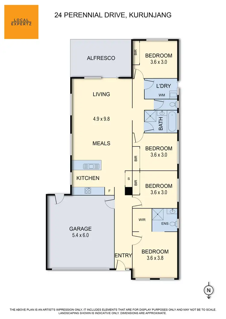Floorplan of Homely house listing, 24 Perennial Drive, Kurunjang VIC 3337