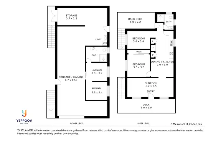 Floorplan of Homely house listing, 6 Melaleuca Street, Cooee Bay QLD 4703