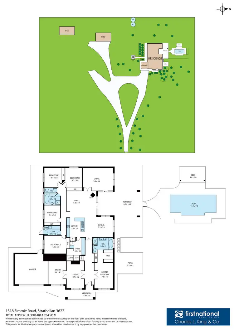 Floorplan of Homely rural property listing, 1318 Simmie Road, Strathallan, Echuca VIC 3564