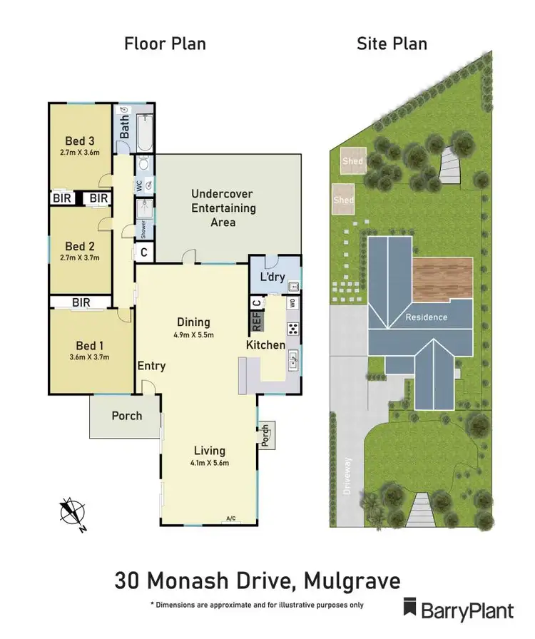 Floorplan of Homely house listing, 30 Monash Drive, Mulgrave VIC 3170