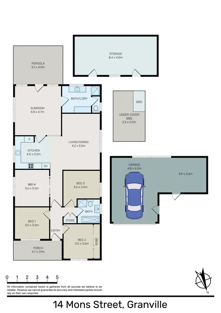 Floorplan of Homely house listing, 14 Mons Street, Granville NSW 2142