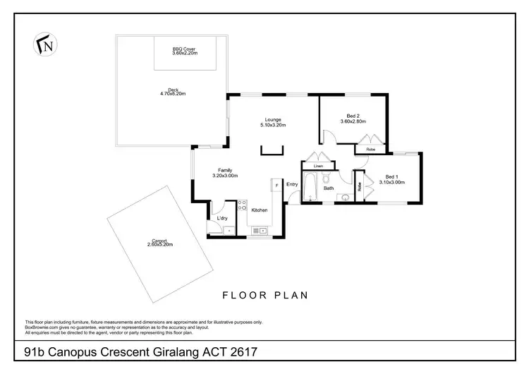 Floorplan of Homely house listing, 91b Canopus Crescent, Giralang ACT 2617