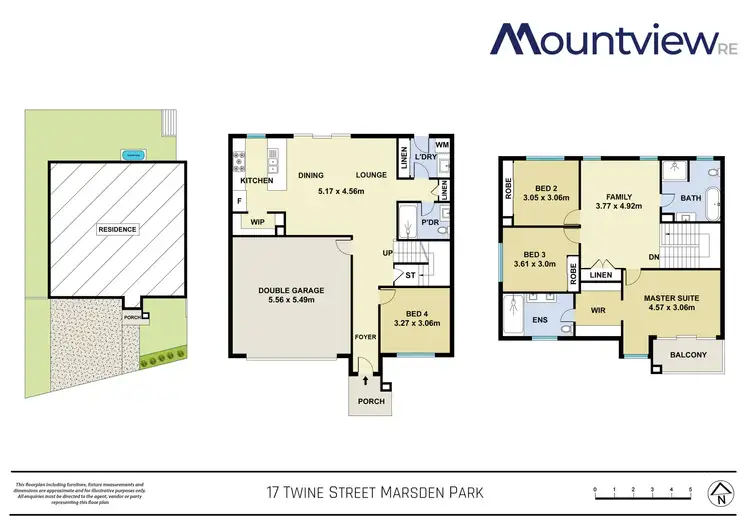 Floorplan of Homely semi-detached listing, 17 Twine Street, Marsden Park NSW 2765