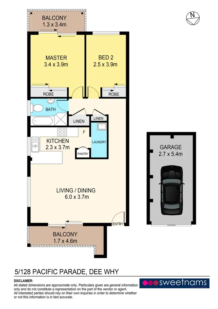 Floorplan of Homely apartment listing, 5/128 Pacific Parade, Dee Why NSW 2099