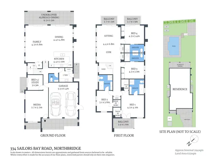 Floorplan of Homely house listing, 334 Sailors Bay Road, Northbridge NSW 2063