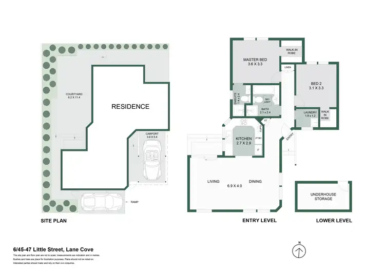 Floorplan of Homely villa listing, 6/45-47 Little Street, Lane Cove NSW 2066