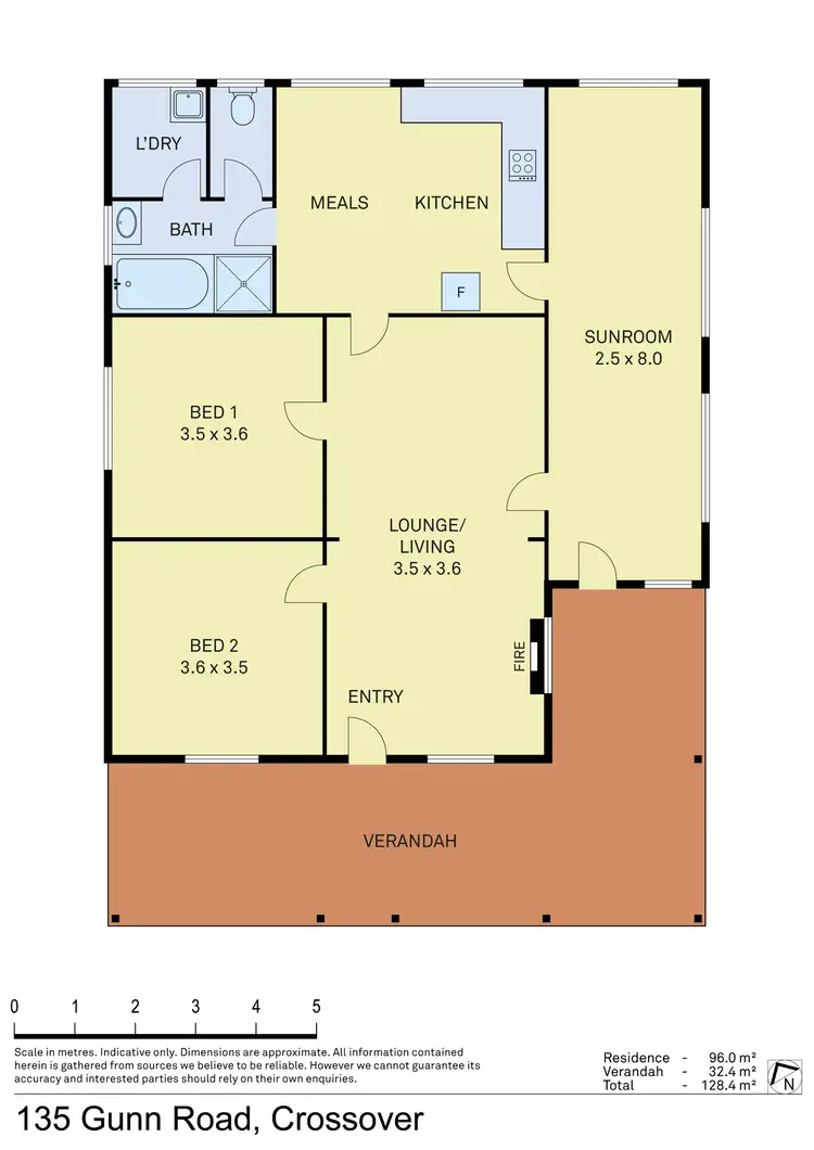 Floorplan of Homely house listing, 135 Gunn Road, Crossover VIC 3821