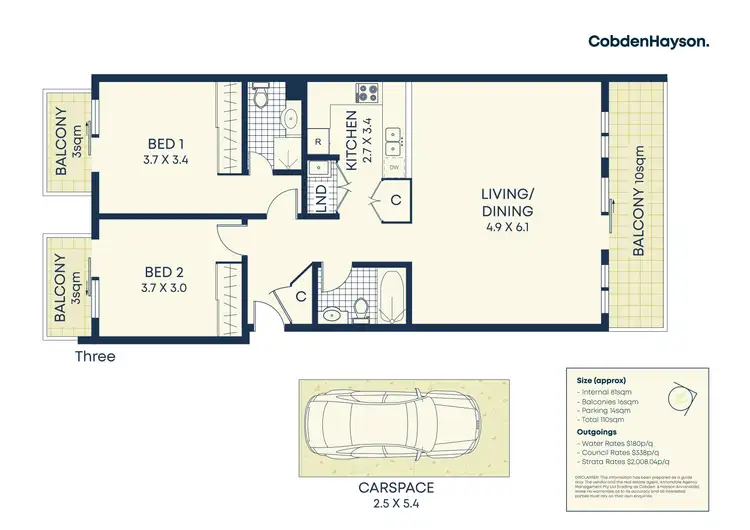 Floorplan of Homely apartment listing, 13/52A Nelson Street, Annandale NSW 2038