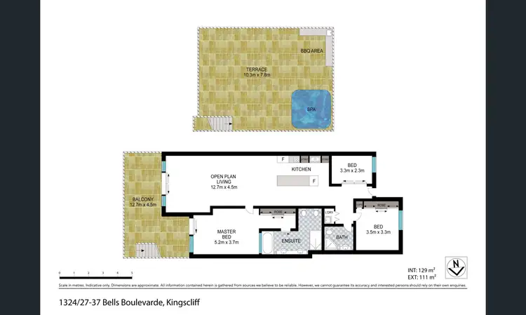 Floorplan of Homely apartment listing, 30/27-37 Bells Boulevard, Kingscliff NSW 2487
