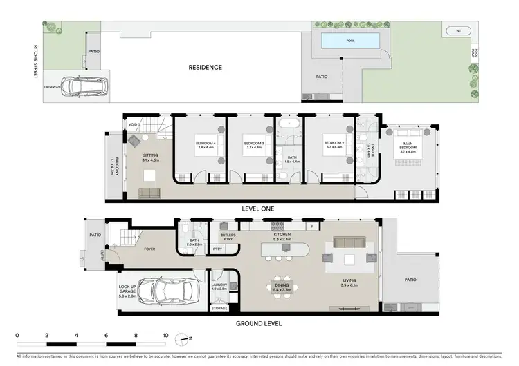 Floorplan of Homely semi-detached listing, 6 Ritchie Street, Sans Souci NSW 2219