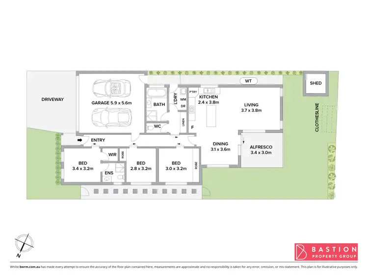 Floorplan of Homely house listing, 58 Hilda Kincaid Crescent, Macgregor ACT 2615