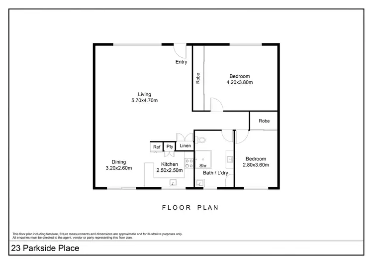 Floorplan of Homely villa listing, 23 Parkside Place, Goulburn NSW 2580