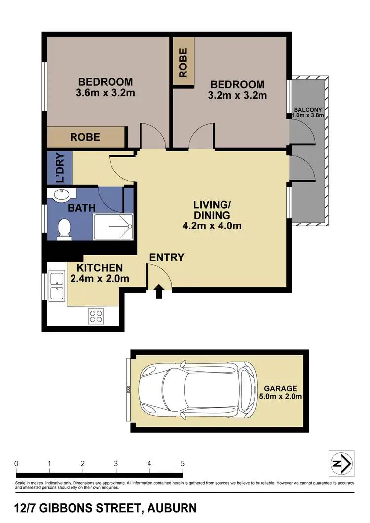 Floorplan of Homely unit listing, 12/7 Gibbons Street, Auburn NSW 2144
