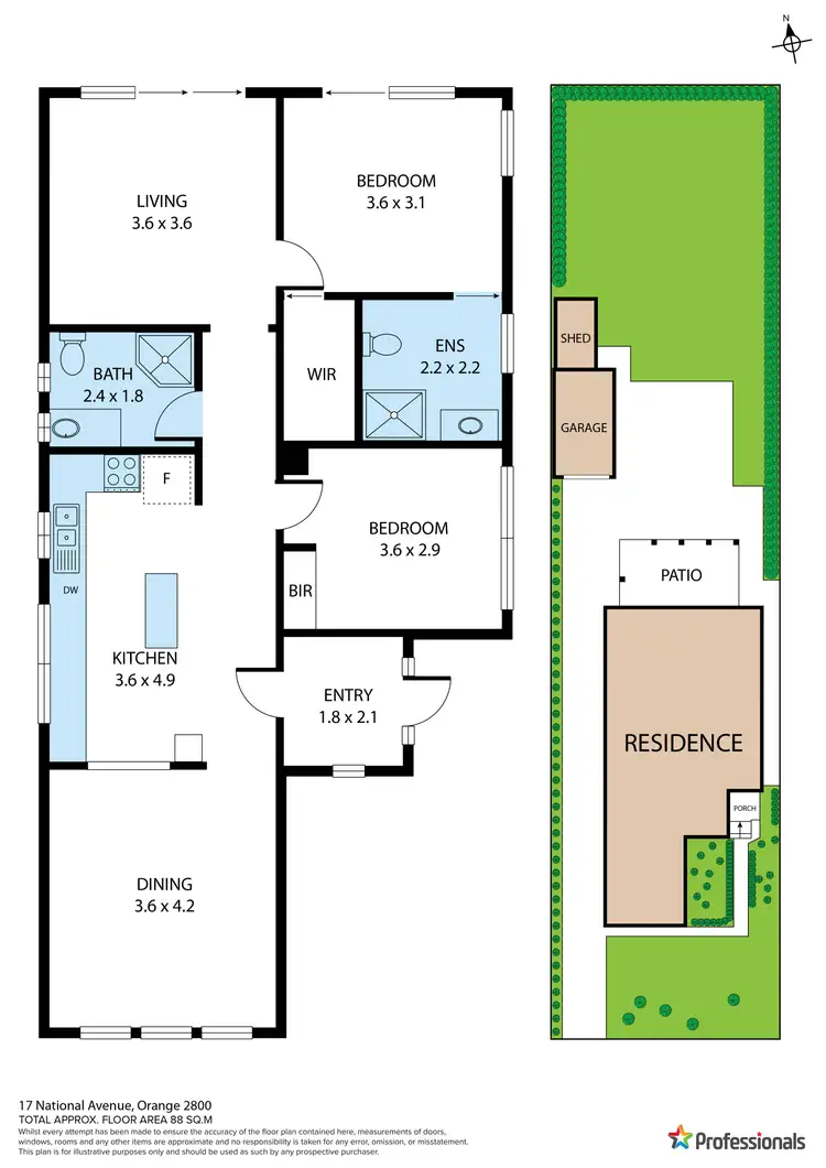 Floorplan of Homely house listing, 17 National Avenue, Orange NSW 2800