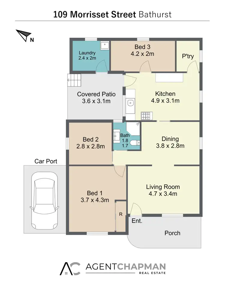 Floorplan of Homely house listing, 109 Morrisset Street, Bathurst NSW 2795